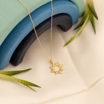 925 Sterling Silver Sun Necklace