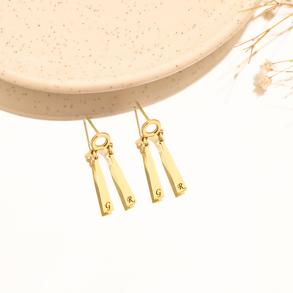 925 Sterling Silver Personalized Zoro Earrings