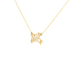 925 Sterling Silver Origami Pegasus Necklace