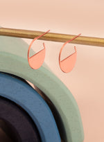 925 Sterling Silver Modern Half Empty Earrings