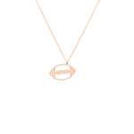 925 Sterling Silver American Football Necklace