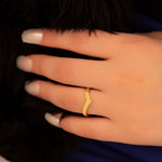 925 Sterling Silver Chevron Ring