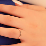 925 Sterling Silver Personalized Slim Engraved Ring
