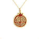 925 Sterling Silver Enamel Pomergranate Necklace