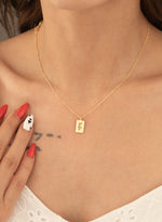 925 Sterling Silver Tiny Bar Name Necklace