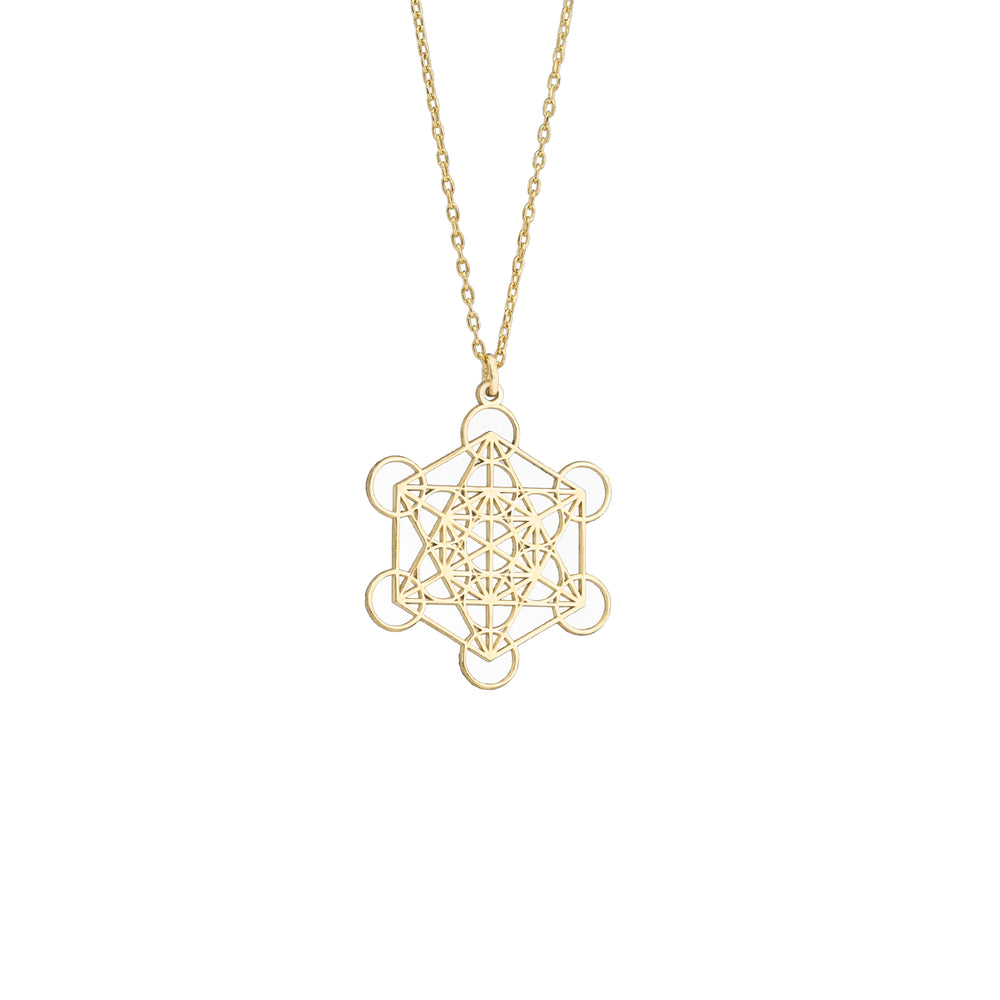 925 Sterling Silver Metatron Necklace