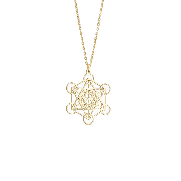 925 Sterling Silver Metatron Necklace