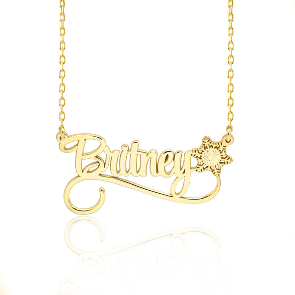925 Sterling Silver Name Necklace With Heart
