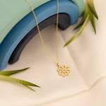 925 Sterling Silver Tiny Little Daisy Flower Necklace