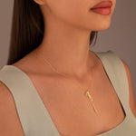 925 Sterling Silver Birth Flower Name Necklace