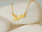 925 Sterling Silver Signature Name Choker