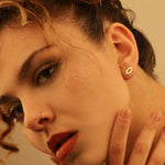 925 Sterling Silver Dainty Lip Earrings