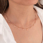 925 Sterling Silver Moon And Star Necklace