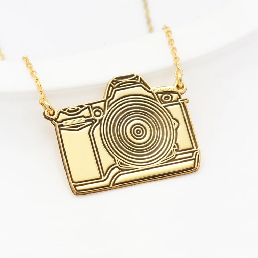 925 Sterling Silver Camera Necklace