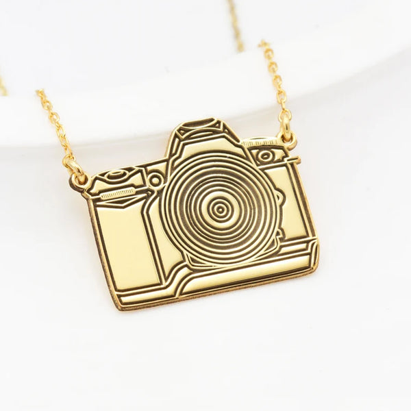 925 Sterling Silver Camera Necklace