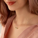 925 Sterling Silver Enamel Branch Necklace