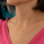 925 Sterling Silver Barbie Font With Shoe Necklace
