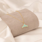 925 Sterling Silver Whale Tail Necklace