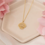 925 Sterling Silver Sea Shell Necklace