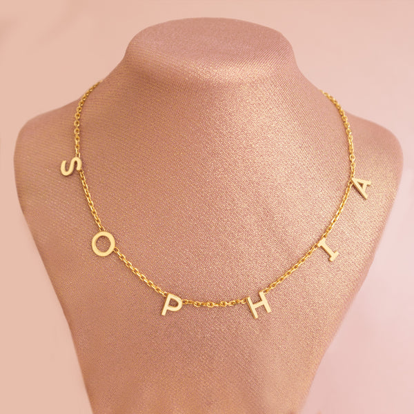 925 Sterling Silver Minimalist Initial Oblong Necklace