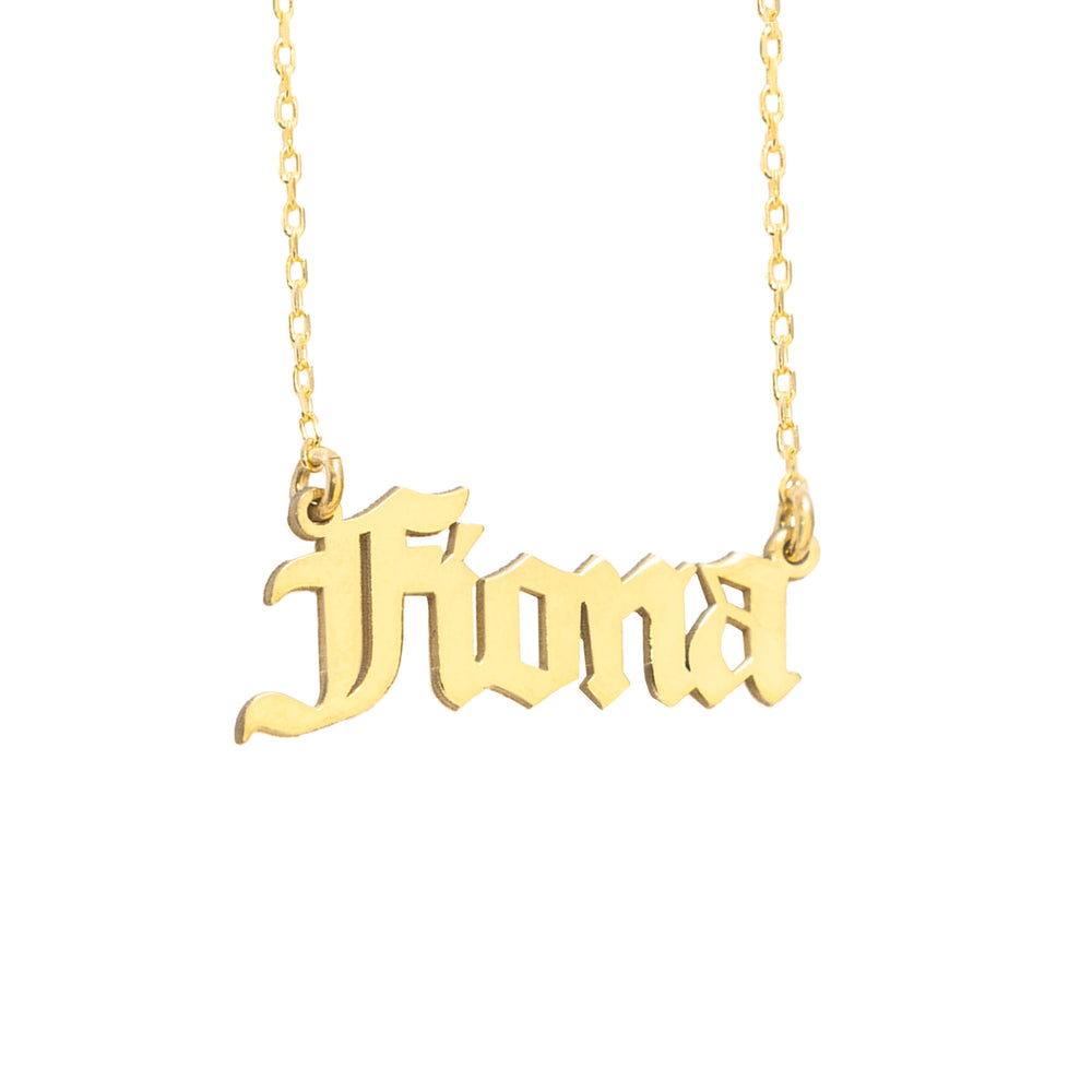 925 Sterling Silver Name Necklace Old London