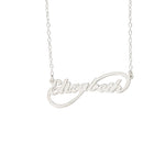 925 Sterling Silver Infinity Name Necklace