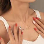 925 Sterling Silver Angel Wing Ring Holder Necklace