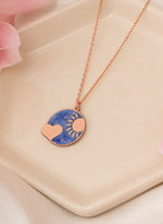 925 Sterling Silver Sun And Love Necklace