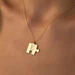 925 Sterling Silver Personalized Puzzle Necklace