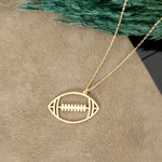 925 Sterling Silver American Football Necklace