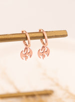 925 Sterling Silver Hoop Dragon Earrings