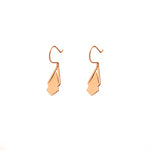 925 Sterling Silver Double Triangle Drop Earrings