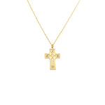 925 Sterling Silver Family Letters Cross Necklace
