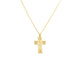 925 Sterling Silver Family Letters Cross Necklace