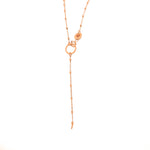 925 Sterling Silver Intermittent Bead Chain Necklace With Heart