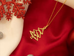 925 Sterling Silver Christmas Family Tree Necklace