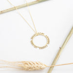 925 Sterling Silver Personalized Circle Name Necklace