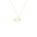 925 Sterling Silver American Football Necklace