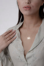 925 Sterling Silver Lotus Flower Necklace