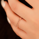 925 Sterling Silver Personalized Slim Engraved Ring