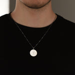 925 Sterling Silver Atatürk Ay Kazımalı Necklace