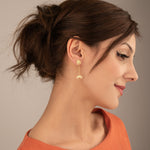925 Sterling Silver Spider Web And Spider Earrings