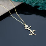 925 Sterling Silver Di̇key İsi̇m Necklace