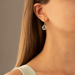 925 Sterling Silver Throat Chakra Earring