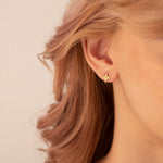 925 Sterling Silver Pole Star Studs