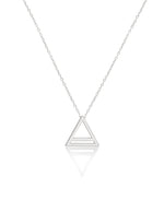 925 Sterling Silver Triangle Pendant