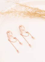 925 Sterling Silver Paw Name Earrings,