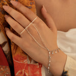 925 Sterling Silver Hand Chain Bracelet(Zi̇nci̇ri̇ Cs40108)