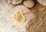 925 Sterling Silver Heart Necklace With Birthstones