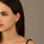 925 Sterling Silver Double Bar Ear Jacket Earrings